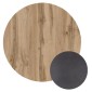 ΕΠΙΦΑΝΕΙΑ ΤΡΑΠΕΖΙΟΥ HPL ΣΤΡΟΓΓΥΛΗ HM5842.36 SONAMA OAK Φ70εκ.