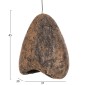 ΦΩΤΙΣΤΙΚΟ ΟΡΟΦΗΣ ΜΕ ΟΨΗ ΠΕΤΡΑΣ STONER (S) HM4417.03 ΓΚΡΙ/ΚΑΦΕ-- 37x30x45Υεκ.