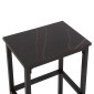 ΣΕΤ ΤΡΑΠΕΖΑΡΙΑ ΜΠΑΡ 5ΤΜΧ BOXY HM9882.13 ΜΑΥΡΟ ΜΕΤΑΛΛΟ-ΜΕΛΑΜΙΝΗ ΜΑΥΡΟ ΜΑΡΜΑΡΟ