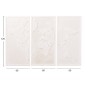 ΠΙΝΑΚΑΣ 3-ΠΤΥΧΟΣ WORLD MAP SANTORINI HM4504 MDF ΣΕ ΥΠΟΛΕΥΚΟ ΧΡΩΜΑ 180x4(πάχος)x120Υεκ.