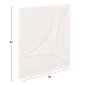 ΠΙΝΑΚΑΣ ΤΕΤΡΑΓΩΝΟΣ ΣΕΙΡΑ SANTORINI HM4508 MDF ΣΕ ΥΠΟΛΕΥΚΟ ΧΡΩΜΑ 80x4(πάχος)x80Υεκ.