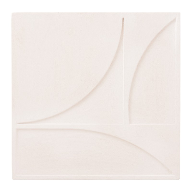 ΠΙΝΑΚΑΣ ΤΕΤΡΑΓΩΝΟΣ ΣΕΙΡΑ SANTORINI HM4508 MDF ΣΕ ΥΠΟΛΕΥΚΟ ΧΡΩΜΑ 80x4(πάχος)x80Υεκ.