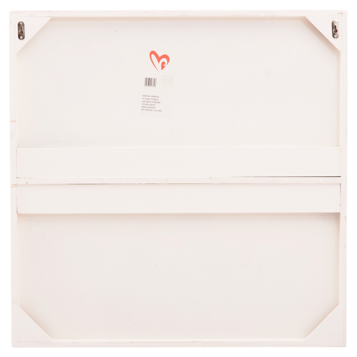 ΠΙΝΑΚΑΣ ΤΕΤΡΑΓΩΝΟΣ ΣΕΙΡΑ SANTORINI HM4516 MDF ΣΕ ΥΠΟΛΕΥΚΟ ΧΡΩΜΑ 80x4,5(πάχος)x80Υεκ.