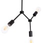ΦΩΤΙΣΤΙΚΟ ΟΡΟΦΗΣ 3-ΦΩΤΟ LIGHTY HM7404.11 ΜΕΤΑΛΛΟ ΣΕ ΜΑΥΡΟ 52x5x48Υεκ.