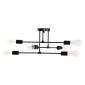 ΦΩΤΙΣΤΙΚΟ ΟΡΟΦΗΣ ΠΟΛΥΦΩΤΟ LIGHTY HM7427.11 ΜΕΤΑΛΛΟ ΣΕ ΜΑΥΡΟ 51x51x23Υεκ.