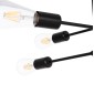 ΦΩΤΙΣΤΙΚΟ ΟΡΟΦΗΣ ΠΟΛΥΦΩΤΟ LIGHTY HM7427.11 ΜΕΤΑΛΛΟ ΣΕ ΜΑΥΡΟ 51x51x23Υεκ.