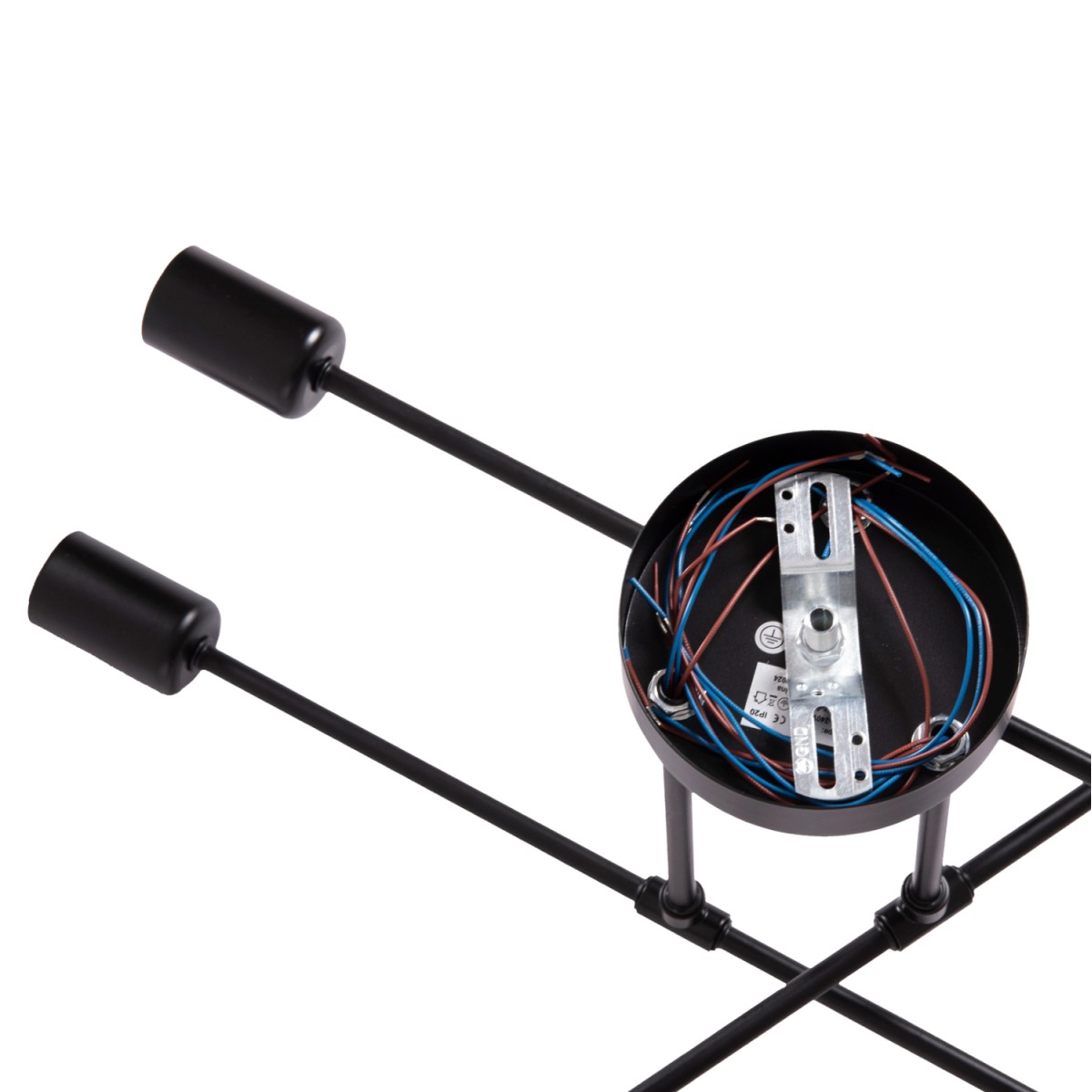 ΦΩΤΙΣΤΙΚΟ ΟΡΟΦΗΣ ΠΟΛΥΦΩΤΟ LIGHTY HM7427.11 ΜΕΤΑΛΛΟ ΣΕ ΜΑΥΡΟ 51x51x23Υεκ.