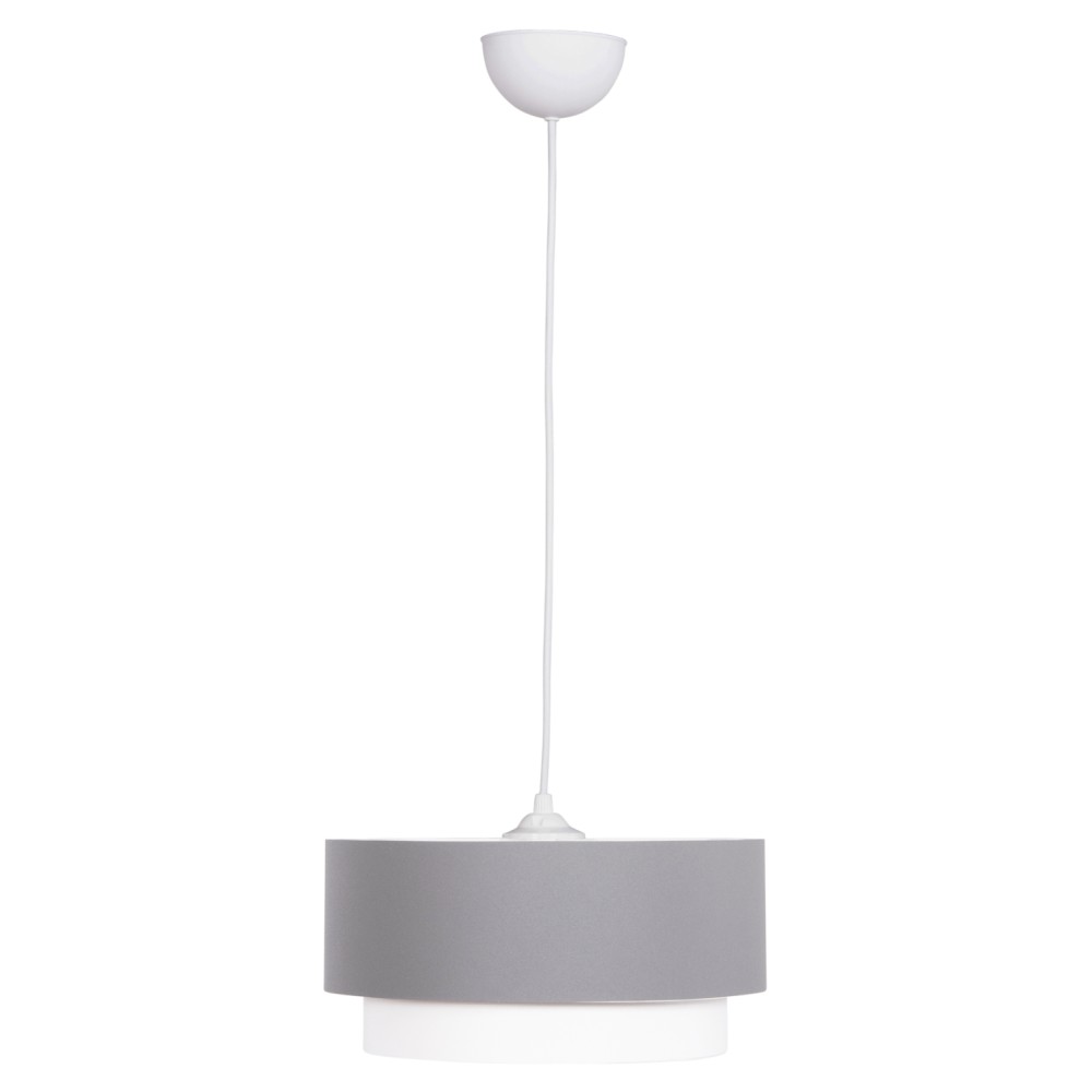 ΦΩΤΙΣΤΙΚΟ ΟΡΟΦΗΣ ΚΥΛΙΝΔΡΙΚΟ KRIKS HM4706.01 PVC ΣΕ ΛΕΥΚΟ-ΓΚΡΙ Φ30x70Υεκ.