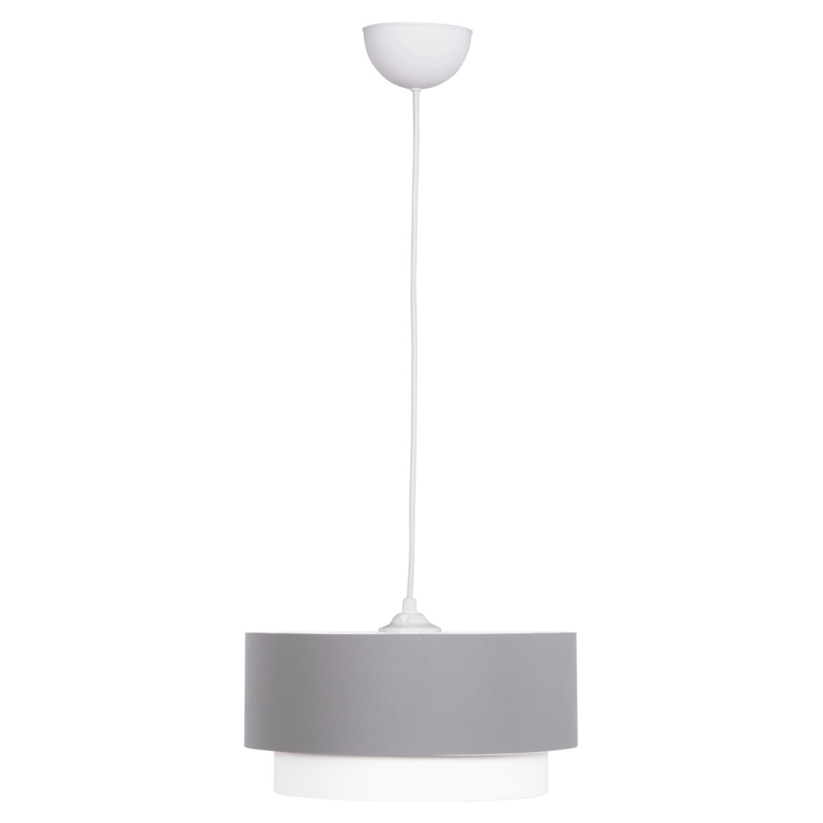 ΦΩΤΙΣΤΙΚΟ ΟΡΟΦΗΣ ΚΥΛΙΝΔΡΙΚΟ KRIKS HM4706.01 PVC ΣΕ ΛΕΥΚΟ-ΓΚΡΙ Φ30x70Υεκ.