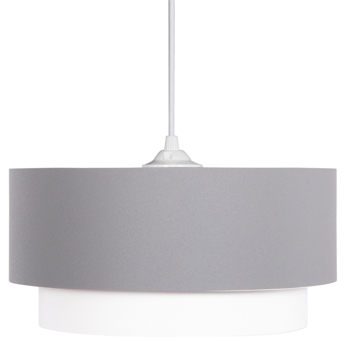 ΦΩΤΙΣΤΙΚΟ ΟΡΟΦΗΣ ΚΥΛΙΝΔΡΙΚΟ KRIKS HM4706.01 PVC ΣΕ ΛΕΥΚΟ-ΓΚΡΙ Φ30x70Υεκ.