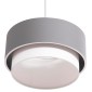 ΦΩΤΙΣΤΙΚΟ ΟΡΟΦΗΣ ΚΥΛΙΝΔΡΙΚΟ KRIKS HM4706.01 PVC ΣΕ ΛΕΥΚΟ-ΓΚΡΙ Φ30x70Υεκ.