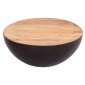 ΔΙΑΚΟΣΜΗΤΙΚΟ ΤΡΑΠΕΖΙ ΣΑΛΟΝΙΟΥ BOWL Φ89,5X39Yεκ. RUSTY ΜΕ ΞΥΛΟ ΑΚΑΚΙΑΣ HM8717.22