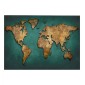 ΠΙΝΑΚΑΣ ΚΑΜΒΑΣ WORLD MAP HM7197.01 100X3X70 εκ.