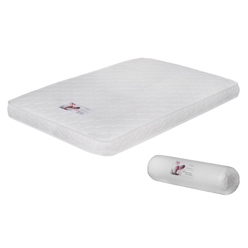 ΣΤΡΩΜΑ ΑΦΡΟΥ ΧΩΡΙΣ ΕΛΑΤΗΡΙΑ JORDY 110X190x15Y-- HM374.02  (ROLL PACKING) ΛΕΥΚΟ