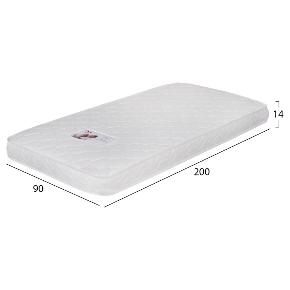 ΣΤΡΩΜΑ ΑΦΡΟΥ ΧΩΡΙΣ ΕΛΑΤΗΡΙΑ JORDY 90X200x15Y-- HM374.10  (ROLL PACKING) ΛΕΥΚΟ