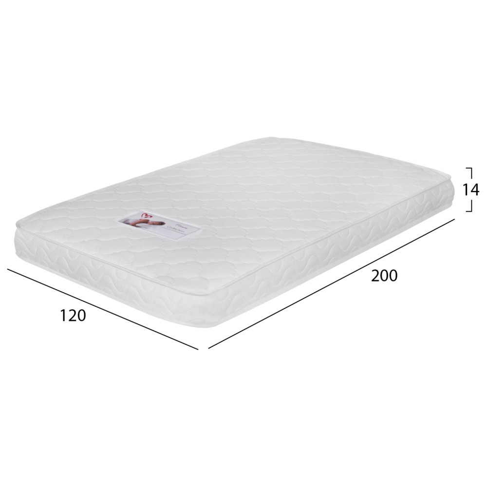 ΣΤΡΩΜΑ ΑΦΡΟΥ ΧΩΡΙΣ ΕΛΑΤΗΡΙΑ JORDY 120X200x15Y-- HM374.08  (ROLL PACKING) ΛΕΥΚΟ