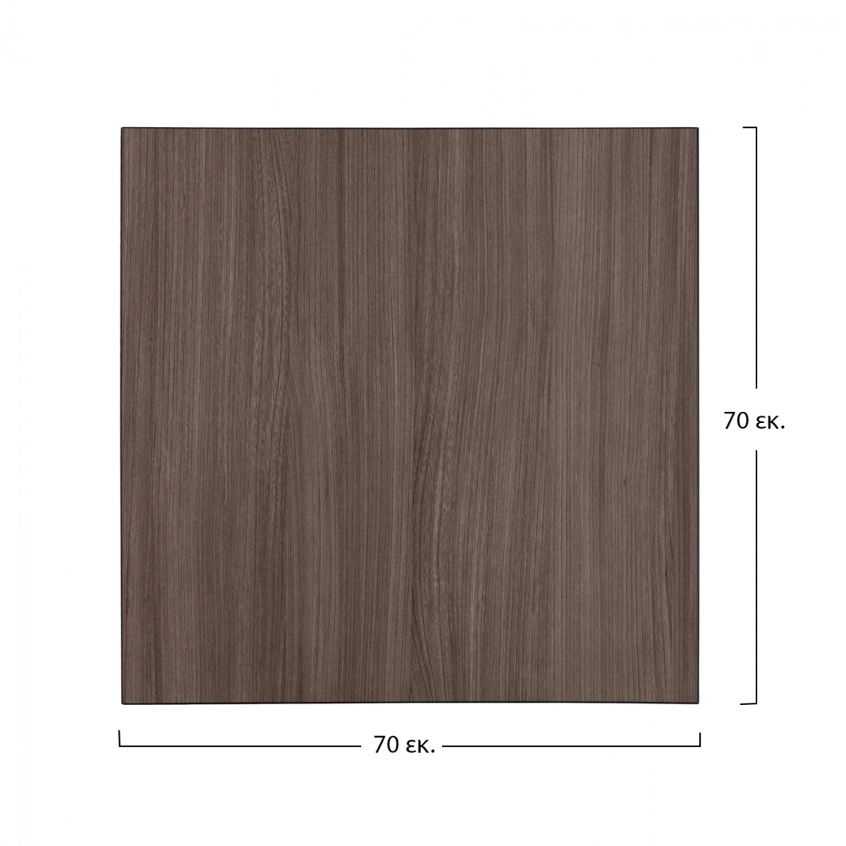 ΕΠΙΦΑΝΕΙΑ ΤΡΑΠΕΖΙΟΥ ΑΠΟ MDF 70Χ70 εκ. HM8438.01 ΣΤΑΧΤΙ ΜΑΥΡΟ