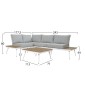 ΚΑΝΑΠΕΣ ΓΩΝΙΑ SABINE ΑΛΟΥΜΙΝΙΟΥ ΜΕ ΤΡΑΠΕΖΙ ΕΞ.ΧΩΡΟΥ ΛΕΥΚΟ HM5126.11