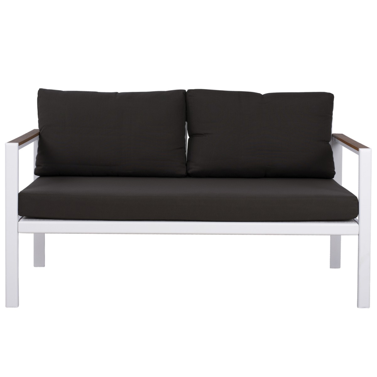 ΚΑΝΑΠΕΣ ΔΙΘΕΣΙΟΣ ΑΛΟΥΜΙΝΙΟΥ SAFIYA ΛΕΥΚΟΣ ΜΕ POLYWOOD HM5523.01 144X70X85Υεκ.