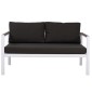 ΚΑΝΑΠΕΣ ΔΙΘΕΣΙΟΣ ΑΛΟΥΜΙΝΙΟΥ SAFIYA ΛΕΥΚΟΣ ΜΕ POLYWOOD HM5523.01 144X70X85Υεκ.