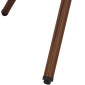 ΤΡΑΠΕΖΙ ΑΛΟΥΜΙΝΙΟΥ MOSES Φ70x76 εκ. BAMBOO LOOK HM5532.03 ΚΑΦΕ ΜΕ ΓΥΑΛΙ