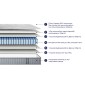 ΣΤΡΩΜΑ ΔΙΠΛΟ HYPNOTTICA HM748.06 POCKET SPRINGS--ΛΕΥΚΟ 160x200x25Υεκ.