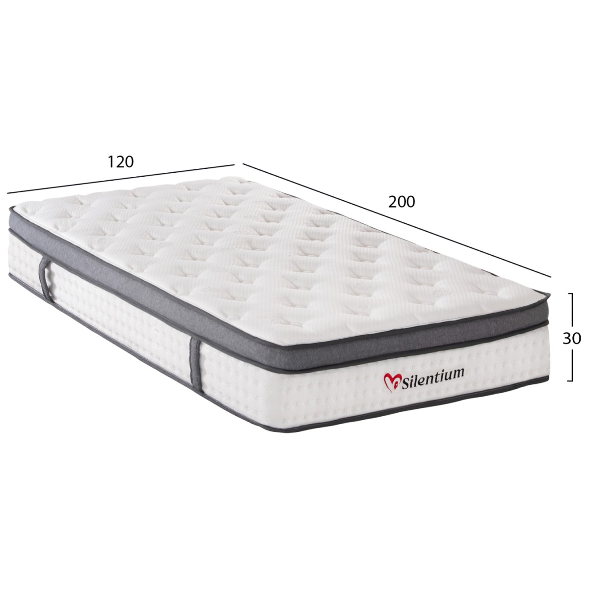 ΣΤΡΩΜΑ ΗΜΙΔΙΠΛΟ SILENTIUM HM749.02 POCKET SPRINGS--ΛΕΥΚΟ 120x200x30Υεκ.