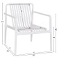 ΠΟΛΥΘΡΟΝΑ LOUNGE ΕΞΩΤ.ΧΩΡΟΥ MALEN HM6626.01 ΛΕΥΚΟ ΠΟΛΥΠΡΟΠΥΛΕΝΙΟ 67x75x75Υεκ