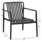 ΠΟΛΥΘΡΟΝΑ LOUNGE ΕΞΩΤ.ΧΩΡΟΥ MALEN HM6626.02 ΜΑΥΡΟ ΠΟΛΥΠΡΟΠΥΛΕΝΙΟ 67x75x75Υεκ