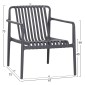 ΠΟΛΥΘΡΟΝΑ LOUNGE ΕΞΩΤ.ΧΩΡΟΥ MALEN HM6626.03 ΓΚΡΙ ΠΟΛΥΠΡΟΠΥΛΕΝΙΟ 67x75x75Υεκ