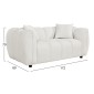 ΚΑΝΑΠΕΣ 2-ΘΕΣΙΟΣ LYKKE HM3324.02 ΕΚΡΟΥ ΥΦΑΣΜΑ 172x89x70Υεκ.