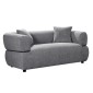 ΚΑΝΑΠΕΣ 2-ΘΕΣΙΟΣ ARCTIS HM3328.01 ΓΚΡΙ ΥΦΑΣΜΑ 169x88x88Υεκ.