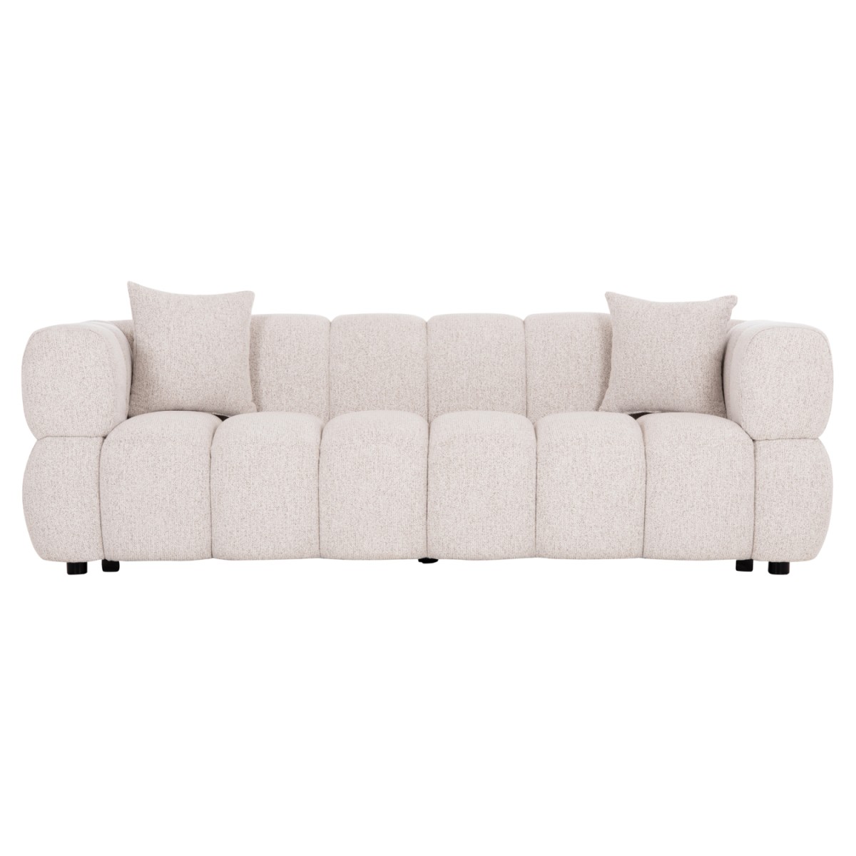 ΚΑΝΑΠΕΣ 3-ΘΕΣΙΟΣ NORIKA HM3331.02 ΕΚΡΟΥ ΥΦΑΣΜΑ 220x88x85Υεκ.