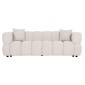 ΚΑΝΑΠΕΣ 3-ΘΕΣΙΟΣ NORIKA HM3331.02 ΕΚΡΟΥ ΥΦΑΣΜΑ 220x88x85Υεκ.