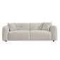 ΚΑΝΑΠΕΣ 3-ΘΕΣΙΟΣ JUNOA HM3333.02 ΕΚΡΟΥ ΥΦΑΣΜΑ 228x89x74Υεκ