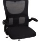 ΚΑΡΕΚΛΑ ΓΡΑΦΕΙΟΥ KESI HM1222.01 ΜΑΥΡO MESH & PP 61x62x125Υεκ.