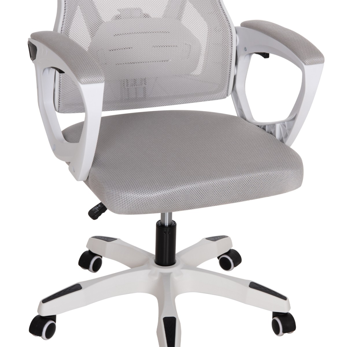 ΚΑΡΕΚΛΑ ΓΡΑΦΕΙΟΥ SALAS HM1223.02 P.P. ΛΕΥΚΟ-ΓΚΡΙ MESH ΥΦΑΣΜΑ 57x71x110-120Υεκ