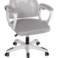 ΚΑΡΕΚΛΑ ΓΡΑΦΕΙΟΥ SALAS HM1223.02 P.P. ΛΕΥΚΟ-ΓΚΡΙ MESH ΥΦΑΣΜΑ 57x71x110-120Υεκ