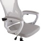 ΚΑΡΕΚΛΑ ΓΡΑΦΕΙΟΥ SALAS HM1223.02 P.P. ΛΕΥΚΟ-ΓΚΡΙ MESH ΥΦΑΣΜΑ 57x71x110-120Υεκ