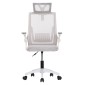 ΚΑΡΕΚΛΑ ΓΡΑΦΕΙΟΥ MATRON HM1226.02 ΛΕΥΚΟ PP--ΑΝΟΙΧΤΟ ΓΚΡΙ MESH 59x55x115Υεκ