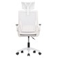 ΚΑΡΕΚΛΑ ΓΡΑΦΕΙΟΥ MATRON HM1226.02 ΛΕΥΚΟ PP--ΑΝΟΙΧΤΟ ΓΚΡΙ MESH 59x55x115Υεκ