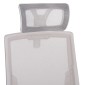 ΚΑΡΕΚΛΑ ΓΡΑΦΕΙΟΥ MATRON HM1226.02 ΛΕΥΚΟ PP--ΑΝΟΙΧΤΟ ΓΚΡΙ MESH 59x55x115Υεκ