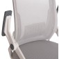 ΚΑΡΕΚΛΑ ΓΡΑΦΕΙΟΥ MATRON HM1226.02 ΛΕΥΚΟ PP--ΑΝΟΙΧΤΟ ΓΚΡΙ MESH 59x55x115Υεκ