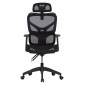 ΚΑΡΕΚΛΑ ΓΡΑΦΕΙΟΥ APEX HM1227.01 ΜΑΥΡO MESH & PP 70x66x113-130Υεκ