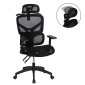 ΚΑΡΕΚΛΑ ΓΡΑΦΕΙΟΥ APEX HM1227.01 ΜΑΥΡO MESH & PP 70x66x113-130Υεκ