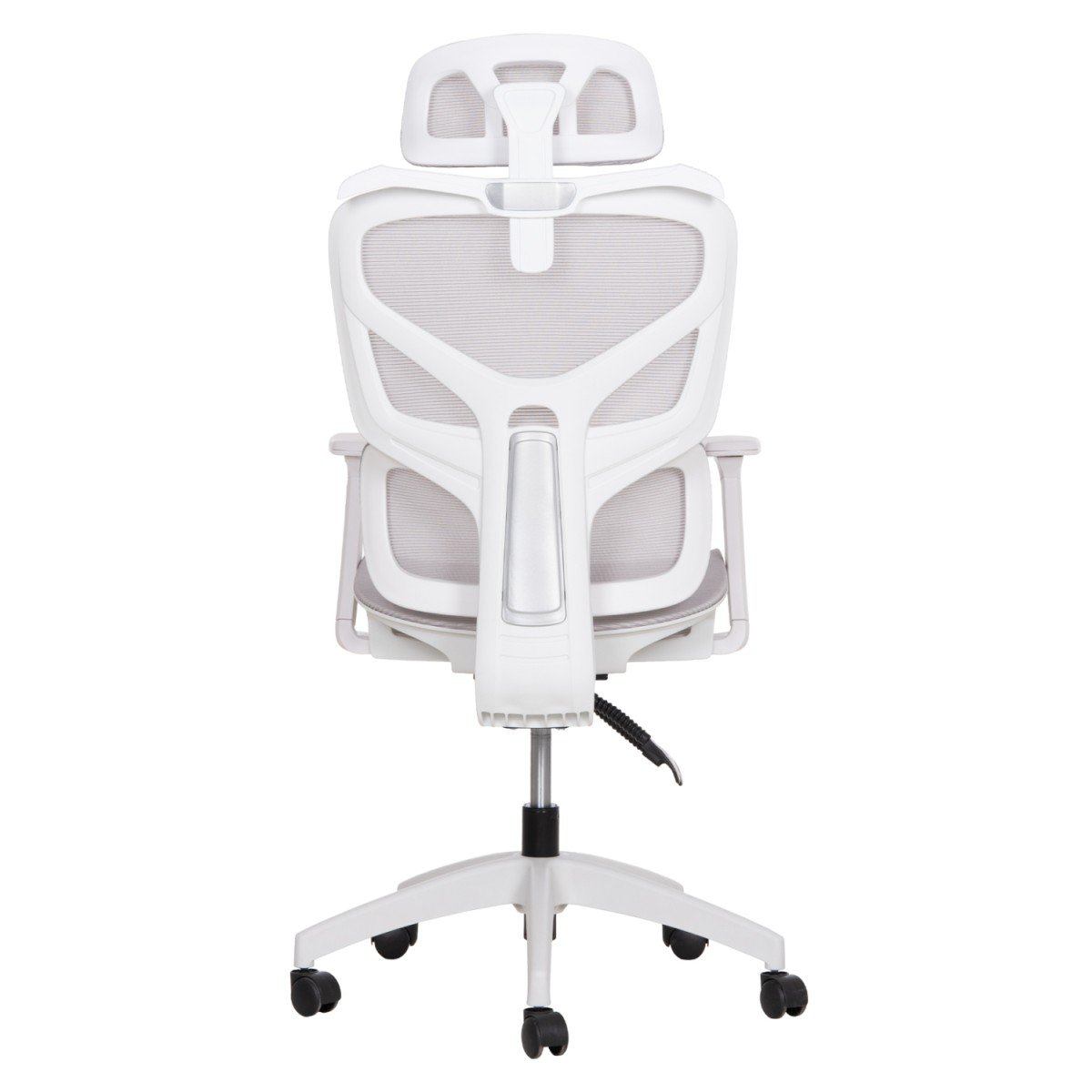 ΚΑΡΕΚΛΑ ΓΡΑΦΕΙΟΥ APEX HM1227.02 ΛΕΥΚΟ PP--ΑΝΟΙΧΤΟ ΓΚΡΙ MESH 70x66x113-130Υεκ