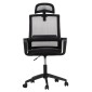 ΚΑΡΕΚΛΑ ΓΡΑΦΕΙΟΥ VELOCITY HM1229.01 ΜΑΥΡO MESH & PP 60x62x123Υεκ