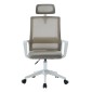 ΚΑΡΕΚΛΑ ΓΡΑΦΕΙΟΥ VELOCITY HM1229.02 ΛΕΥΚΟ PP--ΑΝΟΙΧΤΟ ΓΚΡΙ MESH 60x62x123Υεκ