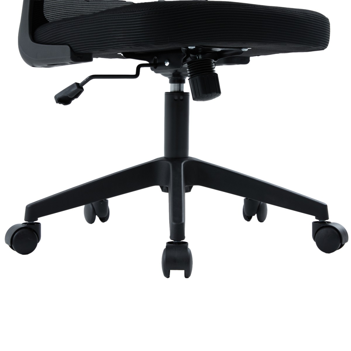 ΚΑΡΕΚΛΑ ΓΡΑΦΕΙΟΥ FLOATER HM1230.01 ΜΑΥΡO MESH & PP 62x62x115-125Υεκ