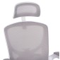 ΚΑΡΕΚΛΑ ΓΡΑΦΕΙΟΥ FLOATER HM1230.02 ΛΕΥΚΟ PP--ΑΝΟΙΧΤΟ ΓΚΡΙ MESH 62x62x115-125Υεκ